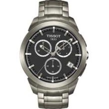 Men's Tissot Titanium Chronograph Watch with Grey Dial (Model: