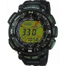 Men's Triple Sensor Solar Pathfinder Green Digital Resin