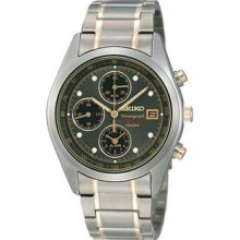 Men's Two Tone Titanium Alarm Chronograph Gray