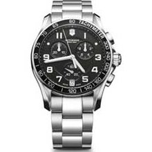 Men's Victorinox Swiss Army Chrono Classic Watch with Black Dial