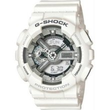 Men's White G-Shock Analog Digital