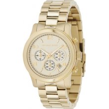 Michael Kors Chrono Gold Tone Ladies Watch MK5055