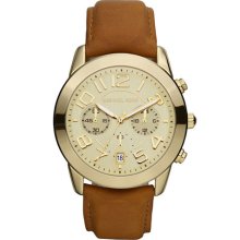 Michael Kors Chronograph Leather Strap Watch, 41mm