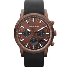 Michael Kors Espresso Stainless Steel Runway Chronograph Watch