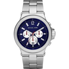 Michael Kors Jet Set Blue Dial Stainless Steel Bracelet Mens Watch