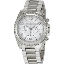 Michael Kors Ladies Silver Glitz Runway Watch MK5165