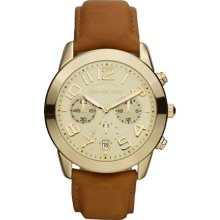Michael Kors Luggage Brown Chronograph Women's Watch MK2251