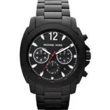 Michael Kors Mens Mk8282 Black Ion Plated Chronograph Watch
