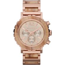 Michael Kors Oversize Rose Golden Stainless Steel Lillie Chronograph