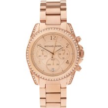 Michael Kors Rose Gold Chronograph Watch Two tone