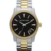 Michael Kors Runway Oversized Two-Tone Mens Watch MK7064