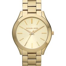 Michael Kors 'Slim Runway' Bracelet Watch, 42mm Gold
