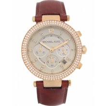 Michael Kors Watches Gold Parker Chronograph Glitz Watch MK2249 OS (US)