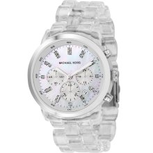 Michael Kors Women's Acrylic White Dial Watch MK5235