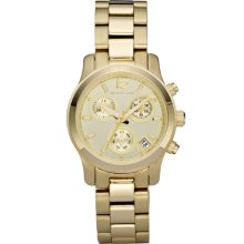 Michael Kors Women's Goldtone Yellow Dial Watch MK5384