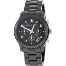 Michael Kors Women's MK5162 Black Chronograph Ceramic Bracelet Watch