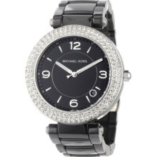 Michael Kors Women's MK5309 Black Ceramic Glitz Watch