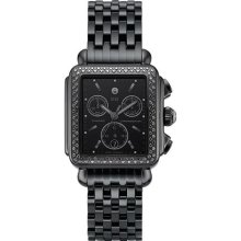 Michele Deco Noir Diamond Black IP Ladies Watch MWW06A000679