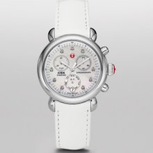 MICHELE MICHELE Signature CSX-36 Non-Diamond, Diamond Dial White Patent