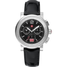 MICHELE Sport Sail Large Diamond Black Patent Leather