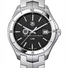 Michigan TAG Heuer Men's Link Watch w/ Black Dial