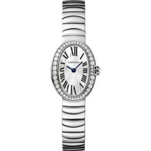 Mini Cartier Baignoire White Gold Diamond Ladies Watch WB520025