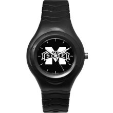 Mississippi State University Watch - Shadow Edition with Black Rubber Bracelet