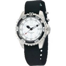 Momentum Men's 1M-Dv00w8b M1 White Dial Black Re-Ply Nylon Dive Watch