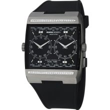 Momo Design Dual Time GMT MD077-D01BK-RB Mens wristwatch