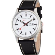 Mondaine Sport I Night Vision Leather Strap Men's Watch A669.30308.16sbb