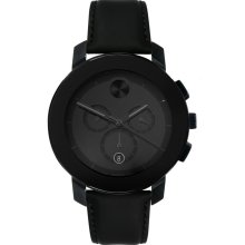 Movado Bold 3600089 Watch Large Mens - Black Dial