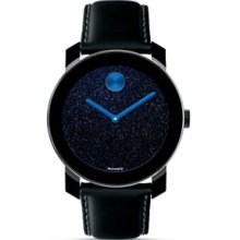 MOVADO Bold 3600137 Large Blue Genuine Sandstone Dial Watch