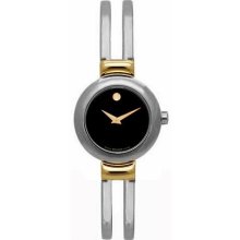 Movado Harmony Two Tone Stainless Steel Women's Watch 0606057