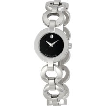 Movado Ladies Bela Moda Stainless Steel Bracelet Watch 0606260