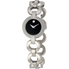 Movado Ladies Bela Moda Stainless Steel Bracelet Watch 0606263