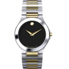 Movado Men`s Corporate Exclusive 2 Tone Bracelet Round Watch