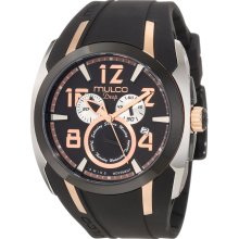 Mulco MW1-17186-025 Fashion Analog Black Silicone Unisex Watch ...