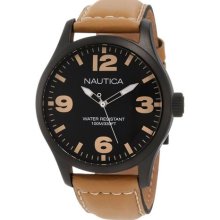 Nautica BFD 102 Tan Leather Classic Men's watch #N13614G