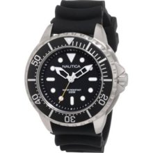 Nautica Men's N18630G Black Resin Quartz Watch with Black Dial ...