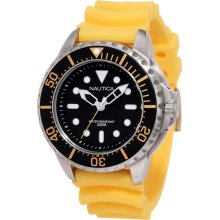 Nautica N18635G Mega Pro Diver / NMX 650 Yellow Rubber Men's Watch