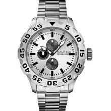 Nautica N20094G Multifunction BFD 100 Silver Dial Men's Watch