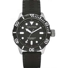 Nautica NSR100 Gents Analogue Black Strap A09600 Watch