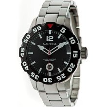 Nautica Steel Bracelet Black Dial Men's watch #N18622G