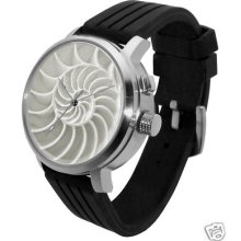 Nautilus Led Light Night Vision Watch, Unique Lithophane Fossil Pi Design, 42mm