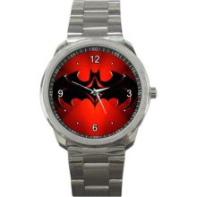 New batman logo red avc by sport metal watch