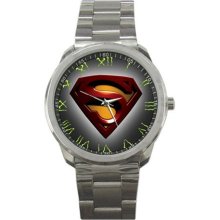 New Hot superman logo by sport metal watch