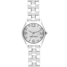 Nine West Watch, Womens Silver-Tone Bracelet Nw-1207SVSB
