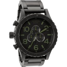 Nixon Men's 51-30 Chrono Black Surplus Watch (Matte Black/Surplus)