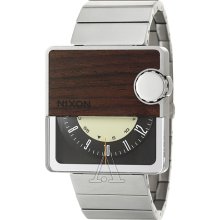 Nixon Men's Stainless Steel and Wood 'Murf' Rotolog Watch