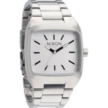 Nixon The Manual Ii Watch Sanded Steel/White One Size For Men 19359414301